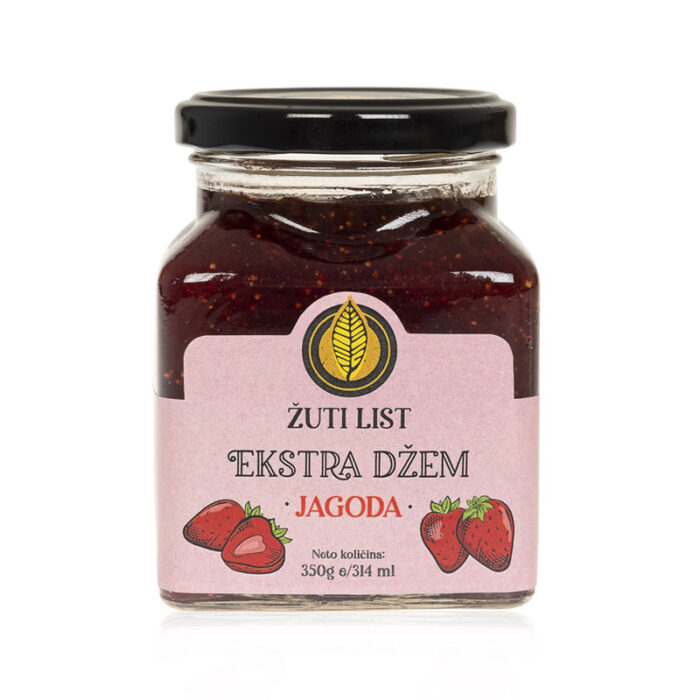 ŽUTI LIST, EKSTRA DŽEM JAGODA 350 gr