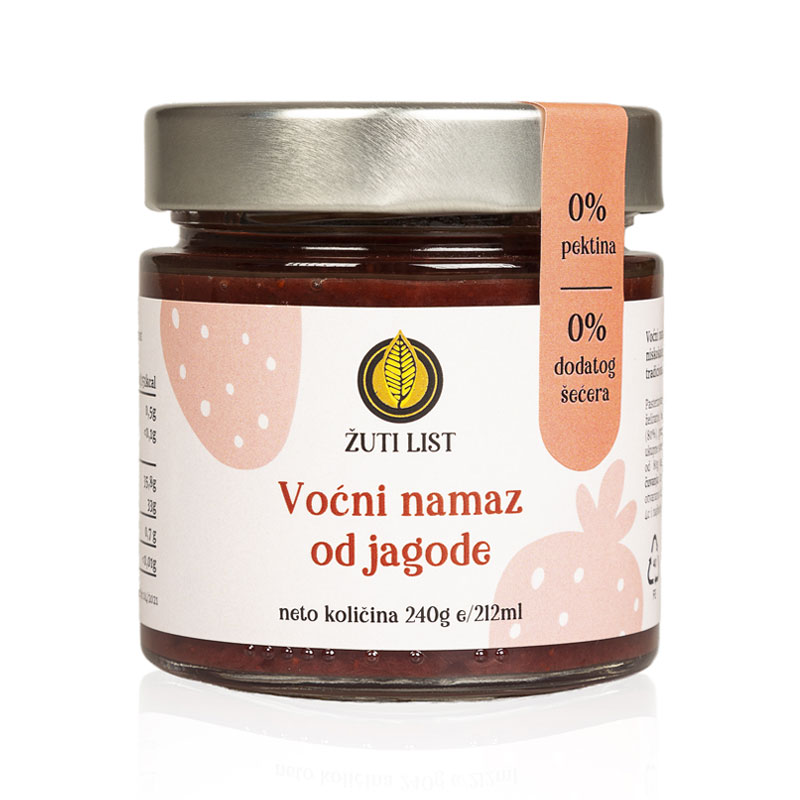 DOLCE NATURA, VOĆNI NAMAZ OD JAGODE 240 gr