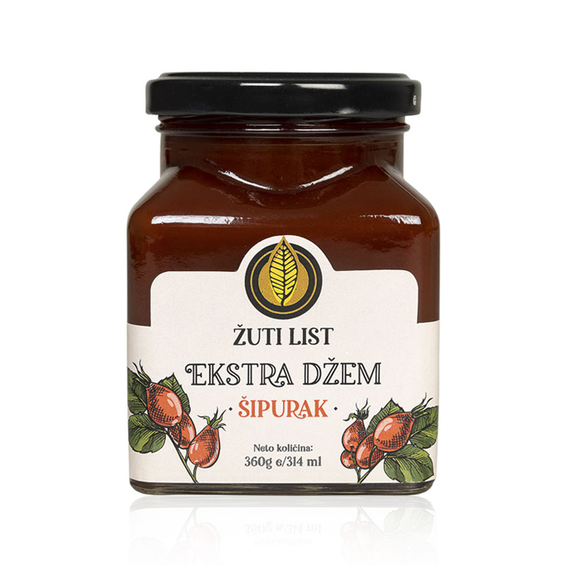 ŽUTI LIST, EKSTRA DŽEM ŠIPURAK 360 gr