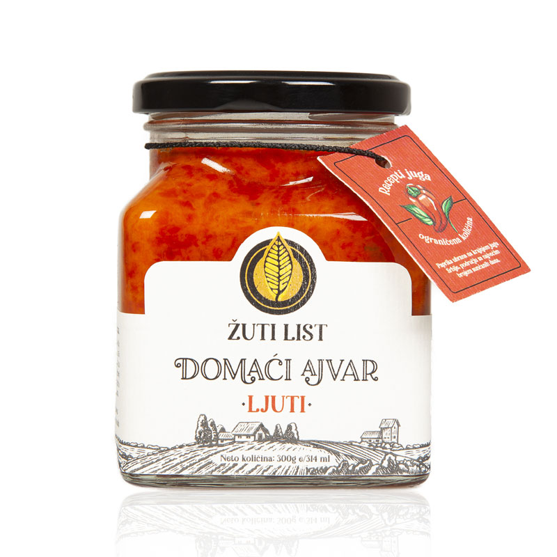 ŽUTI LIST AJVAR, LJUTI 300 gr